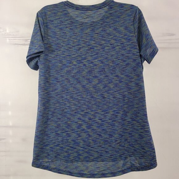 Reebok Women’s Speedwick Performance Blue Space Dye Workout Top – Size Large - Picture 13 of 14